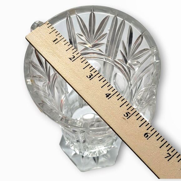 Genuine Over 24 Pbo Hand Cut Lead Crystal Made in Italy Large Pitcher 12 Inches - Picture 8 of 13